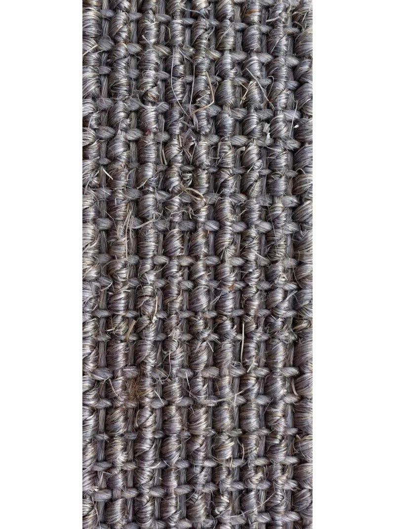 Tapis salon et chambre tissé en sisal motif uni SISAL S 3 Gris - Kiabi