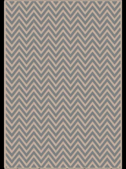 Tapis salon et chambre tissé en viscose motif géométrique CHEVROL - Kiabi
