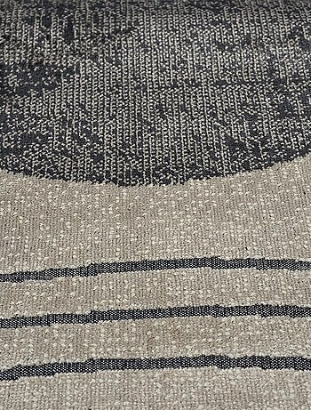 Tapis salon et chambre tissé en viscose motif géométrique SONDA