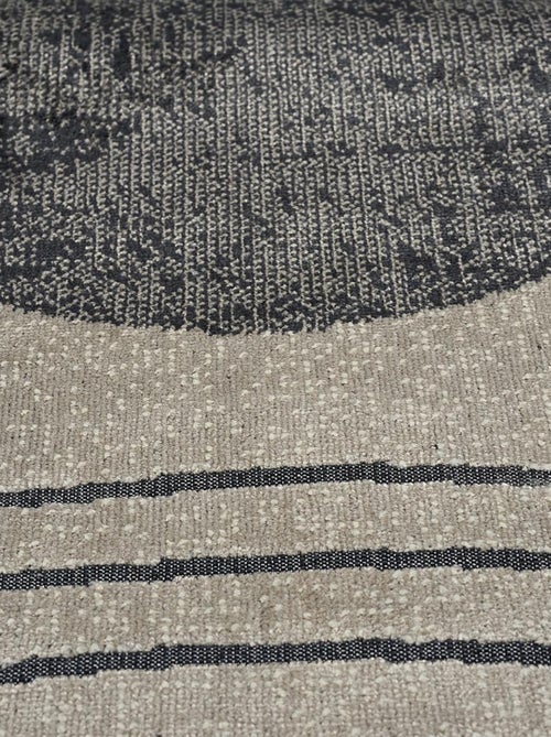 Tapis salon et chambre tissé en viscose motif géométrique SONDA - Kiabi