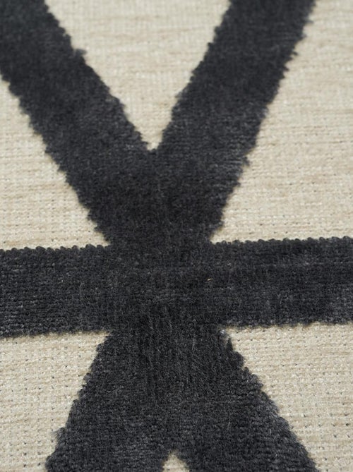 Tapis salon et chambre tissé en viscose motif scandinave SONDAC - Kiabi
