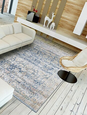 Tapis salon et chambre tissé motif abstrait BELANO