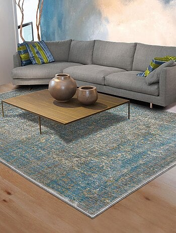 Tapis salon et chambre tissé motif abstrait BELANO