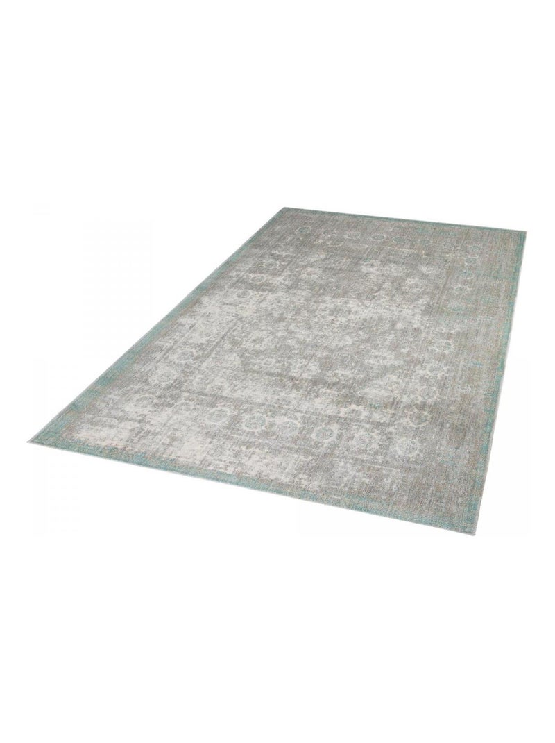 Tapis salon et chambre tissé motif abstrait BELANO Gris - Kiabi