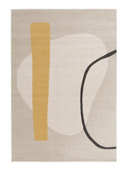 Tapis salon et chambre tissé motif abstrait CONTETRE - Kiabi