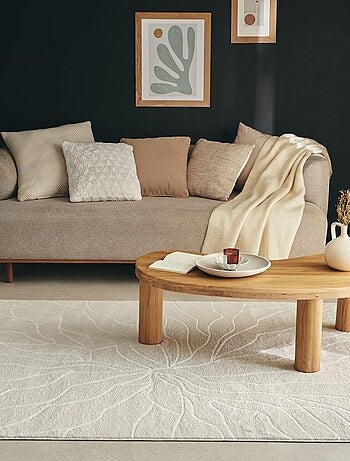 Tapis salon et chambre tissé motif abstrait ECHO 5