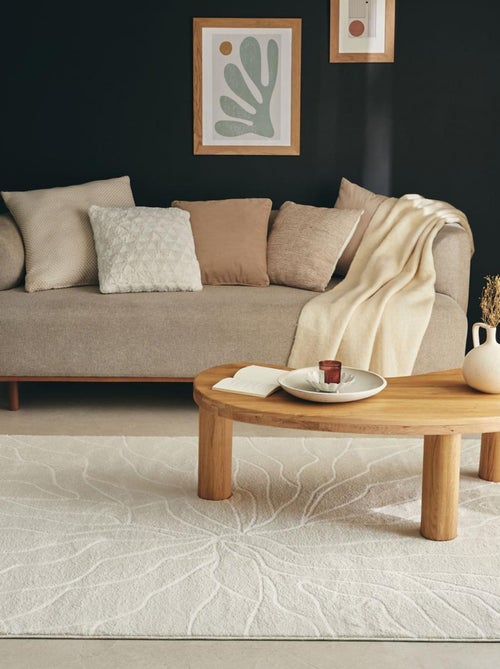Tapis salon et chambre tissé motif abstrait ECHO 5 - Kiabi