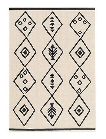 Tapis salon et chambre tissé motif abstrait FLARINE 3