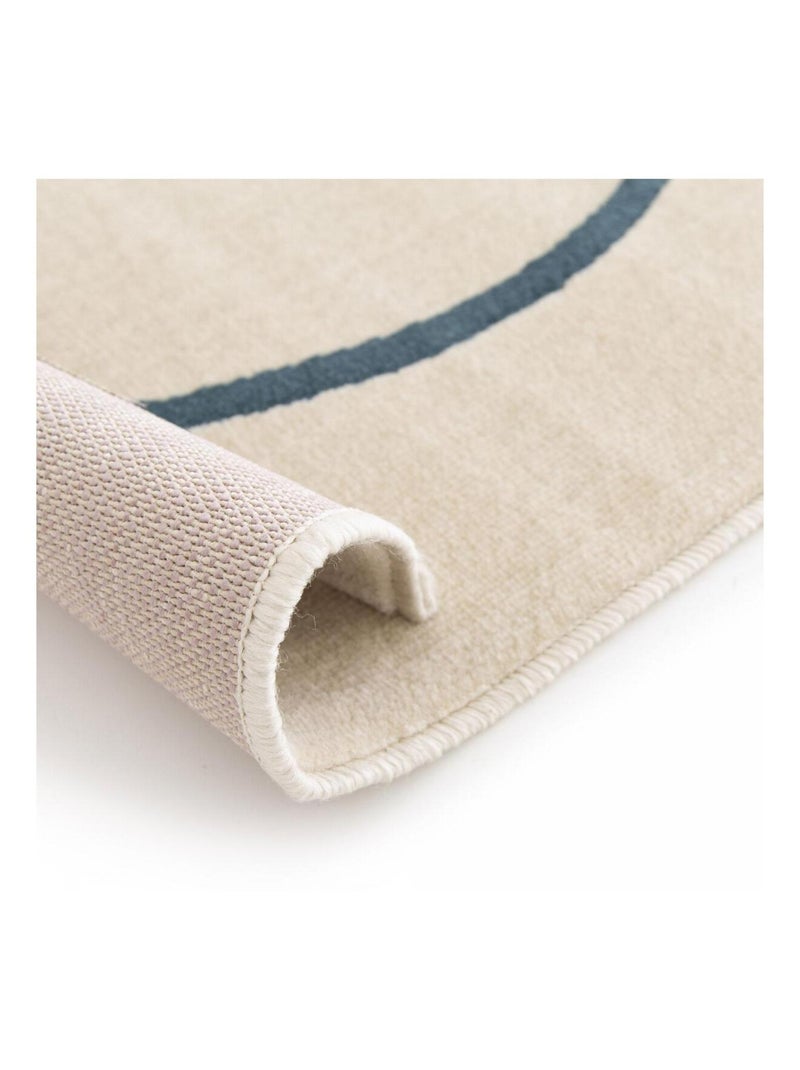 Tapis salon et chambre tissé motif abstrait FLARINE 5 Beige - Kiabi
