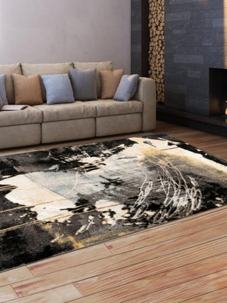 Tapis salon et chambre tissé motif abstrait FUNALA