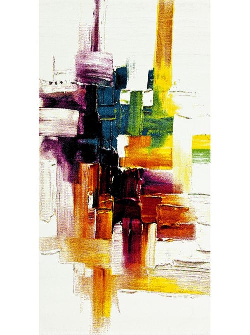 Tapis salon et chambre tissé motif abstrait JOLIA 3 - Kiabi