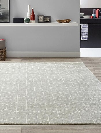 Tapis salon et chambre tissé motif abstrait LUCEN 8