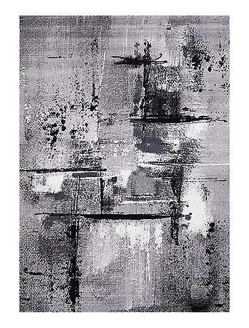 Tapis salon et chambre tissé motif abstrait LYN1 TABLO