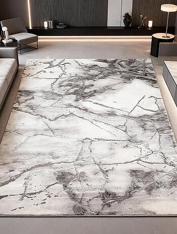 Tapis salon et chambre tissé motif abstrait MARBAL