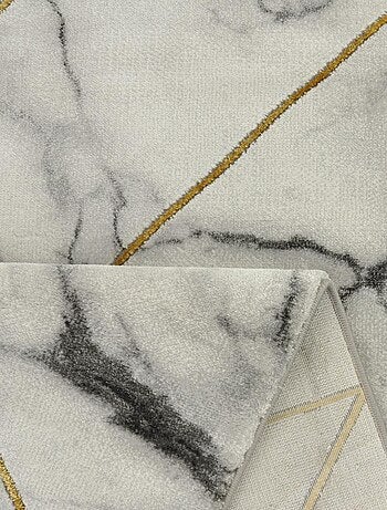 Tapis salon et chambre tissé motif abstrait MARBLI