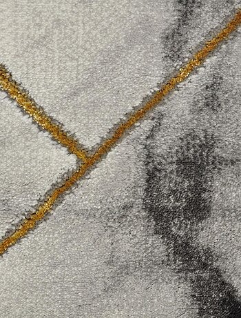 Tapis salon et chambre tissé motif abstrait MARBLI