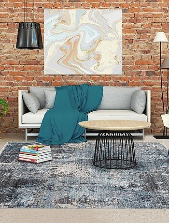 Tapis salon et chambre tissé motif abstrait MEDELLA
