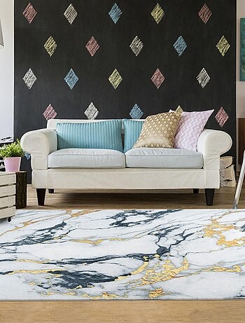 Tapis salon et chambre tissé motif abstrait PERY