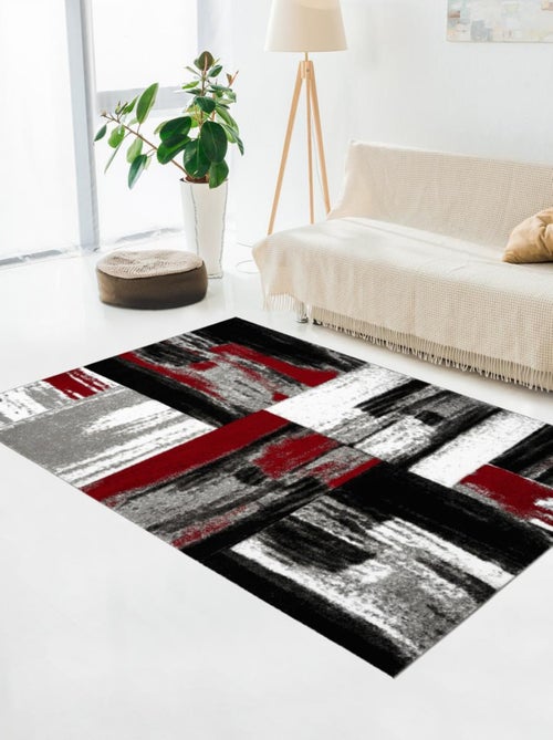 Tapis salon et chambre tissé motif abstrait YASTI - Kiabi