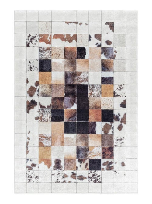 Tapis salon et chambre tissé motif animaux HUSLIO - Kiabi