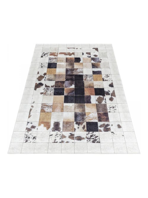 Tapis salon et chambre tissé motif animaux HUSLIO - Kiabi
