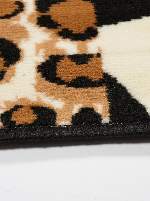 Tapis salon et chambre tissé motif animaux LYN1 SAVANA - Kiabi