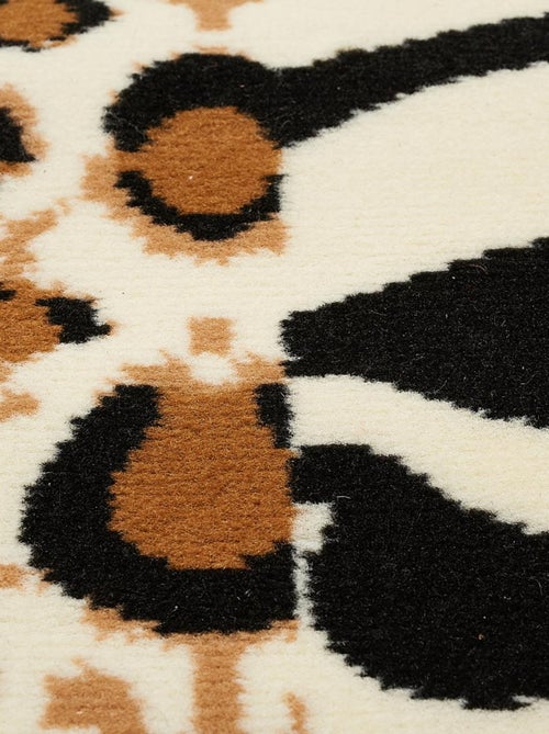 Tapis salon et chambre tissé motif animaux LYN1 SAVANA - Kiabi