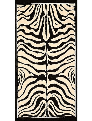 Tapis salon et chambre tissé motif animaux LYN1 ZEBRO