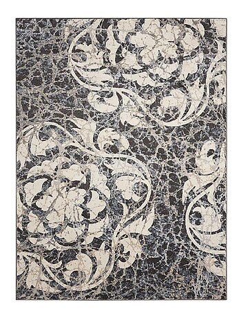 Tapis salon et chambre tissé motif baroque MAIXU