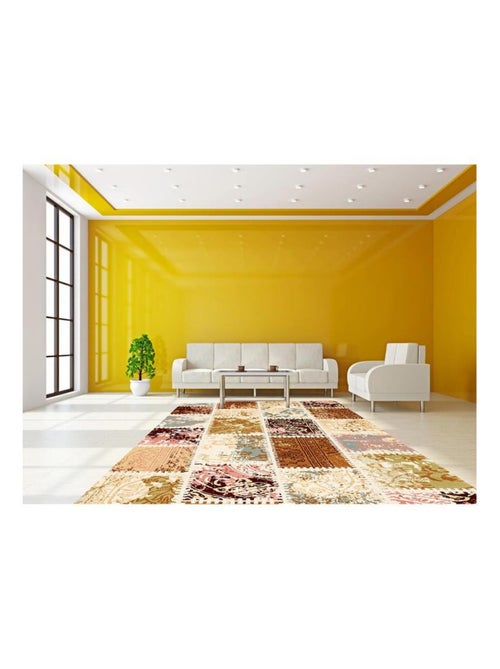 Tapis salon et chambre tissé motif baroque PATCHIC - Kiabi
