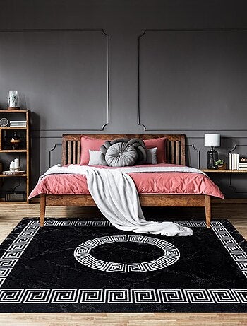 Tapis pour une chambre ou une entrée tissé motif baroque SAPURI