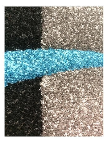 Tapis salon et chambre tissé motif damier LYN8 COMMA