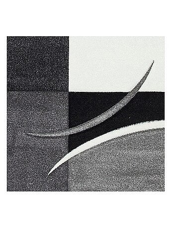 Tapis salon et chambre tissé motif damier LYN8 COMMA