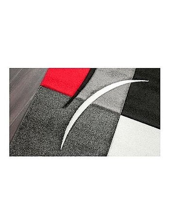 Tapis salon et chambre tissé motif damier LYN8 COMMA