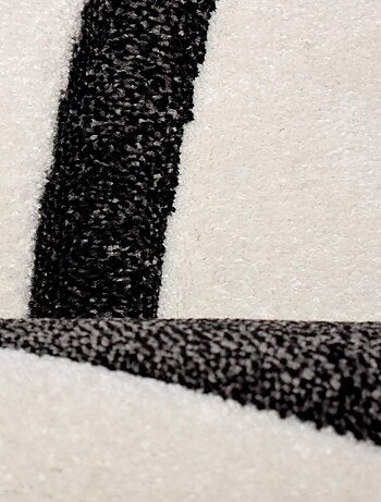 Tapis salon et chambre tissé motif damier LYN8 COMMA