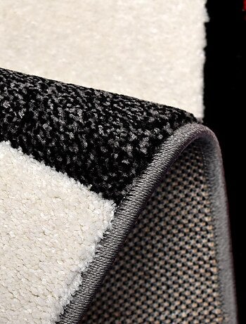 Tapis salon et chambre tissé motif damier LYN8 COMMA