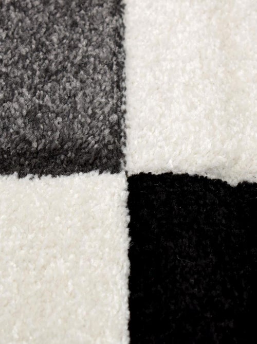 Tapis salon et chambre tissé motif damier LYN8 COMMA - Kiabi