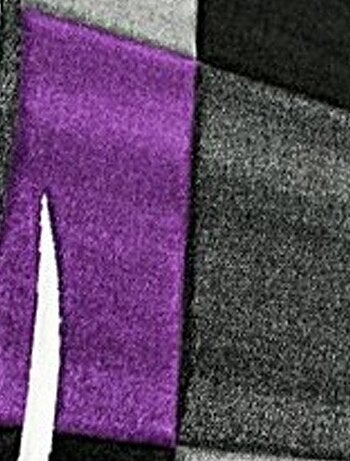 Tapis salon et chambre tissé motif damier LYN8 COMMA