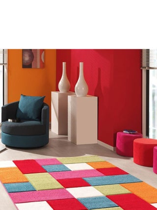 Tapis salon et chambre tissé motif enfant LYN8