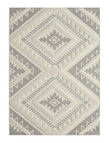 Tapis salon et chambre tissé motif ethnique BAIME