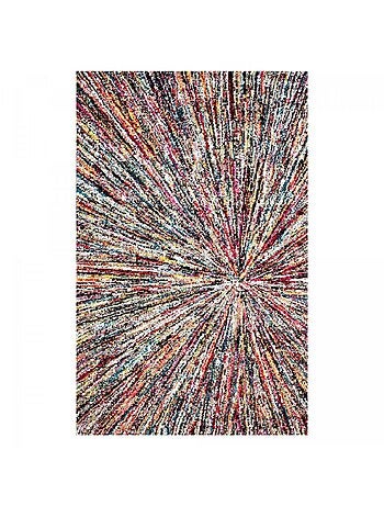 Tapis salon et chambre tissé motif ethnique LYN6 IMPACT