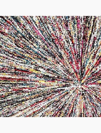 Tapis salon et chambre tissé motif ethnique LYN6 IMPACT