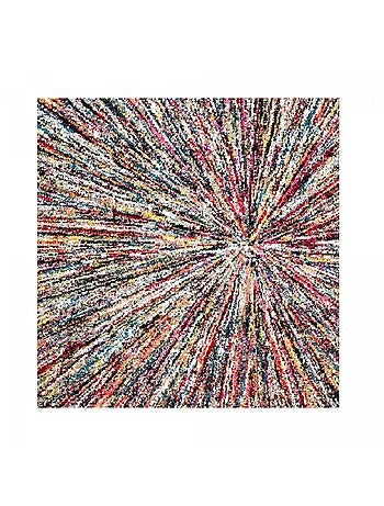 Tapis salon et chambre tissé motif ethnique LYN6 IMPACT