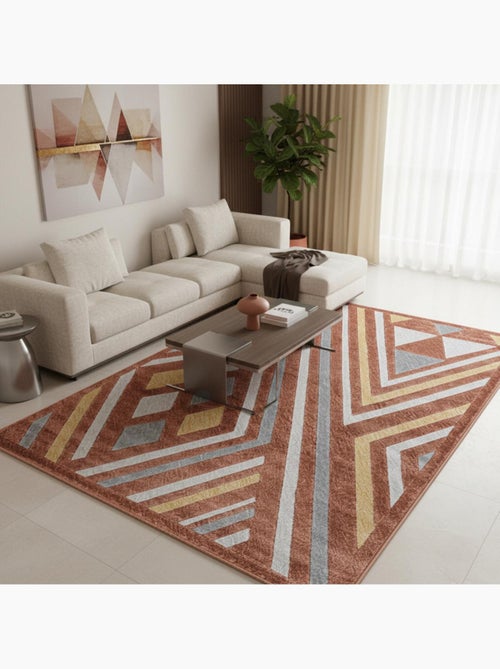 Tapis salon et chambre tissé motif ethnique SOLGA A - Kiabi