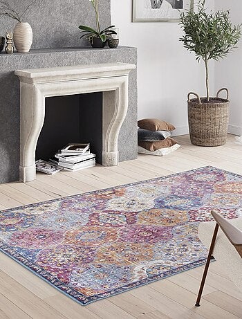 Tapis salon et chambre tissé motif ethnique VIVACE 5