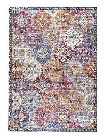 Tapis salon et chambre tissé motif ethnique VIVACE 5