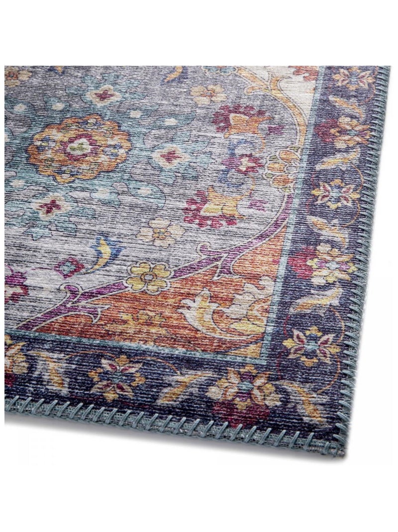 Tapis salon et chambre tissé motif ethnique VIVACE 5 Multicolore - Kiabi