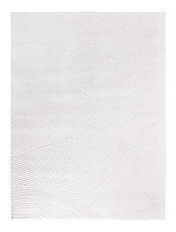 Tapis salon et chambre tissé motif faux uni DAMCIA