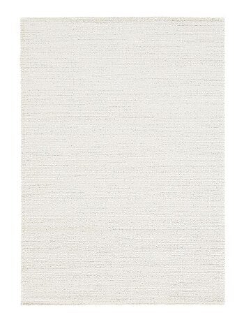 Tapis salon et chambre tissé motif faux uni GLACIA 1
