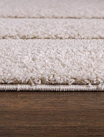 Tapis salon et chambre tissé motif faux uni KOULA